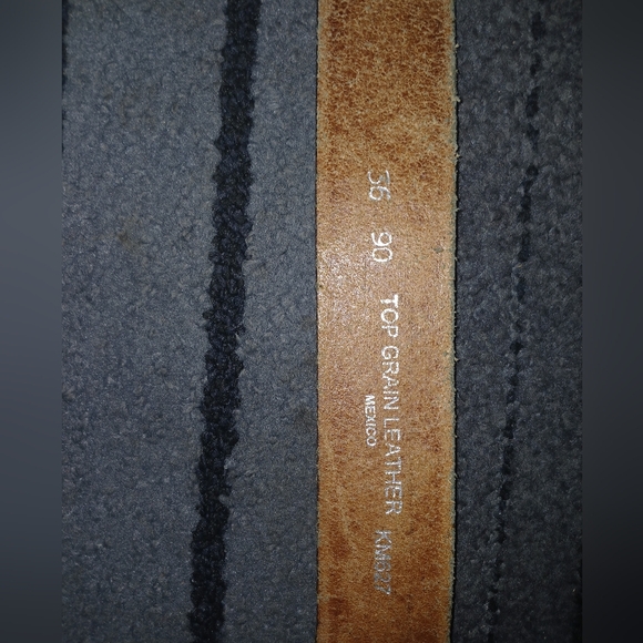 NWOT WESTERN LEATHER EAGLE DWTAILED BELT WITH MATCHING EAGLE BUCKLE SZ.36 - Picture 5 of 5